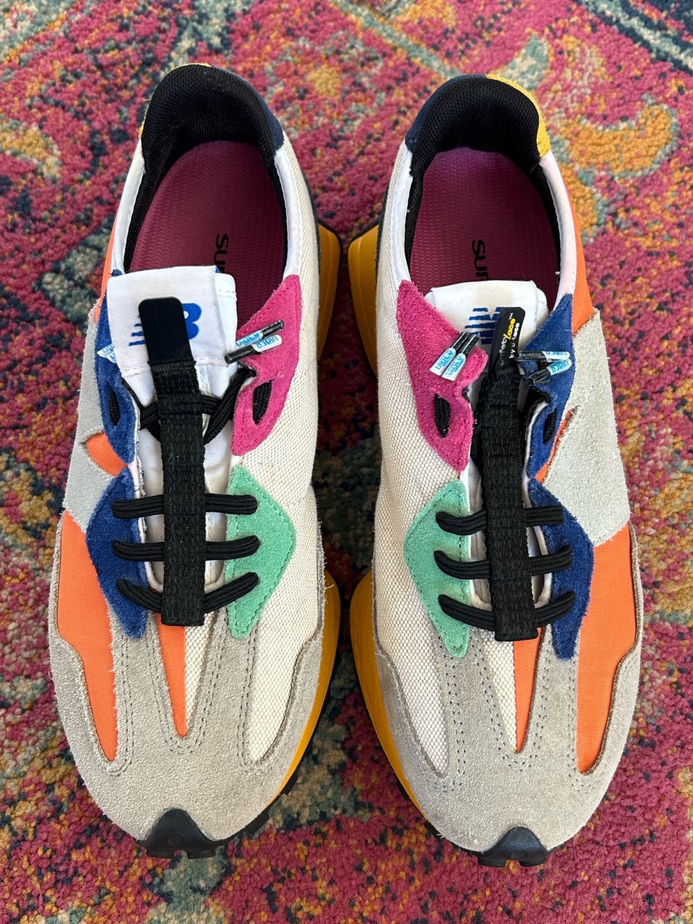 New Balance | Men’s 327 Multicolor Suede/Canvas Dejonte Murray Sneakers Size 7.5 - Picture 5 of 14